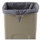 Rubbermaid Commercial Untouchable 23 Gallon Square Plastic Waste Container - Beige